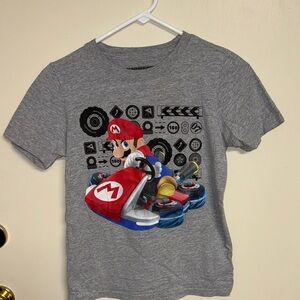 Nintendo Gray Mario Racing Kids Tee